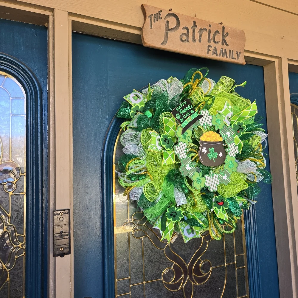 Happy St. Patrick's Day Wreath